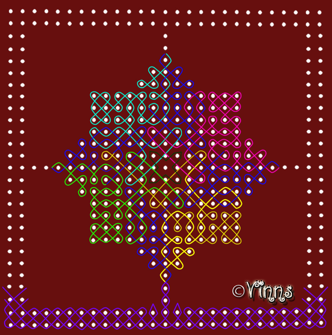 muggulu, margazhi kolam, big kolam, sikku kolam, chikku kolam, neli kolam, design kolam
